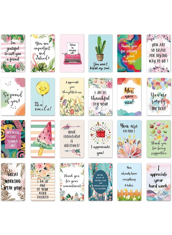 MXN 72 Pcs Positive Affirmations Encouragement Cards with Quotes for Employees, Students, Coworkers Inspirational Card Lunch Box Note Card for Kids - Image 4