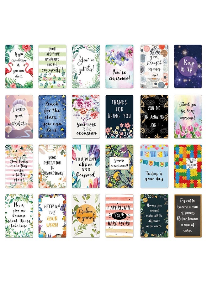 MXN 72 Pcs Positive Affirmations Encouragement Cards with Quotes for Employees, Students, Coworkers Inspirational Card Lunch Box Note Card for Kids - Image 3