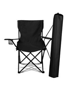 Folding Camping Chair Outdoor Patio Garden Beach Portable Chair Fishing Seat Black - pzsku/Z5E1C6B6084D2CDB76BCFZ/45/_/1731795608/5ed2eb82-4c08-4a1c-a457-af0165c35c60