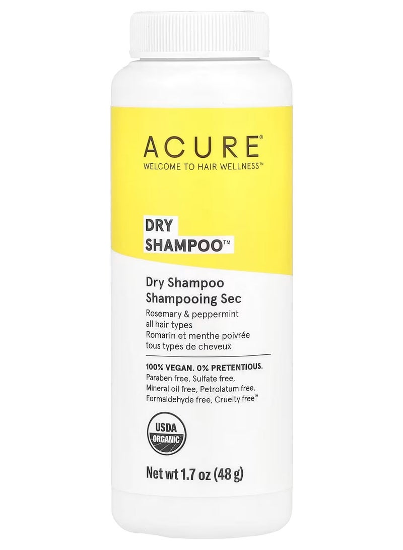 أكيور ACURE، شامبو جاف™، لجميع أنواع الشعر، إكليل الجبل والنعناع، ​​1.7 أونصة (48 جم) - Image 1