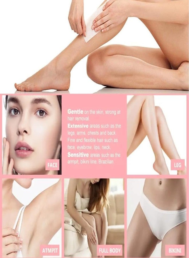CUVLY Chocolate Wax Kit Wax Strips 30pc, Wax Spatula for Easy Hair Removal - Arms, Legs, Underarms, Bikini - At Home Wax for Women (Pack of 3) - Image 4