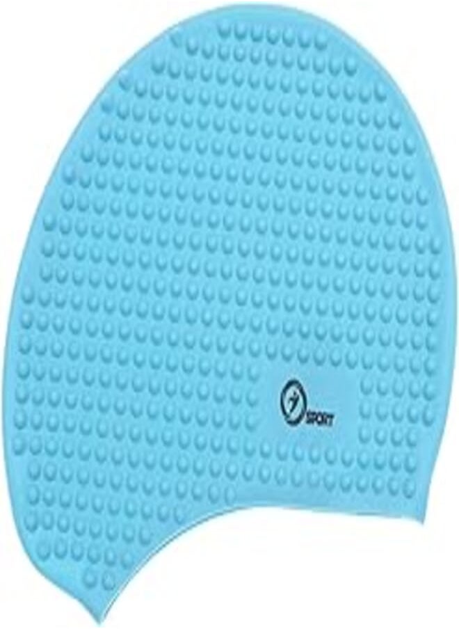 SPORT - SPORT Silicone Swimming Cap for Girls in Zipper Bag Turquoise - Image 1