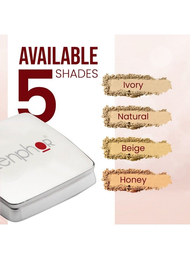 Lenphor Flawless Face Compact Powder Long Lasting For Makeup Matte Finish With Vitamin E And Spf 25 Makeup Powder & Face Powder For Women & Girls Honey 04 - Image 3
