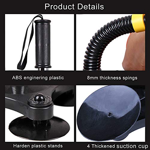 YCYU Arm Wrestling Strength Training Exerciser Fitness Forearm Wrist Muscle Developer Shoulder Chest Gym Home Workout Equipment(Black) - Image 4