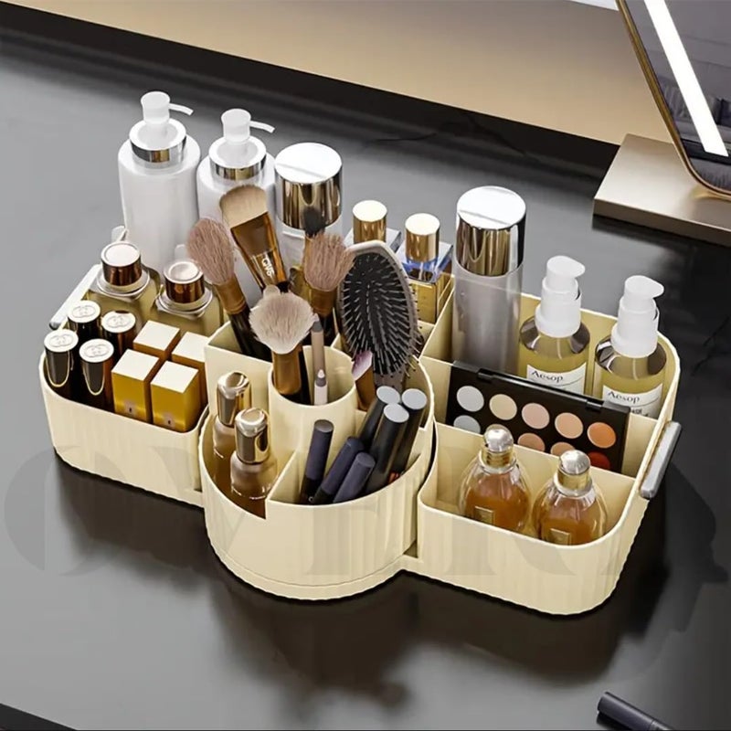Overa Make Up Cosmetic Organiser, Rotating Beauty Organiser, Multifunctional Cosmetic Storage for Dressing Table, Bathroom and Bedroom. (13 Section) - Image 3