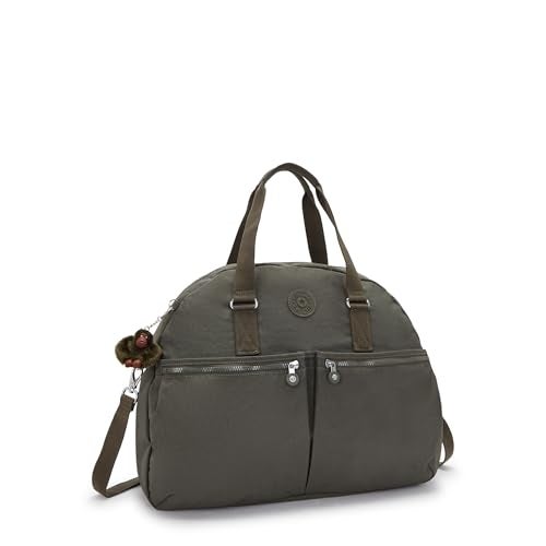 KIPLING KIPLING حقيبة كيبلينغ النسائية يوجينا، مصنوعة يدويًا، حزام كتف قابل للإزالة، جيوب خارجية، حقيبة دفل نايلون - Image 4