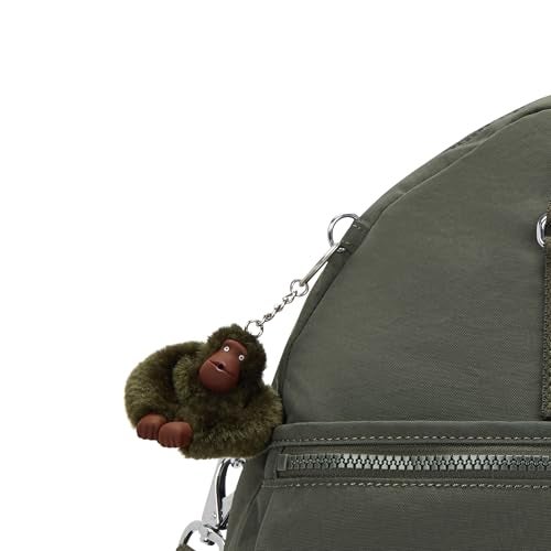 KIPLING KIPLING حقيبة كيبلينغ النسائية يوجينا، مصنوعة يدويًا، حزام كتف قابل للإزالة، جيوب خارجية، حقيبة دفل نايلون - Image 5