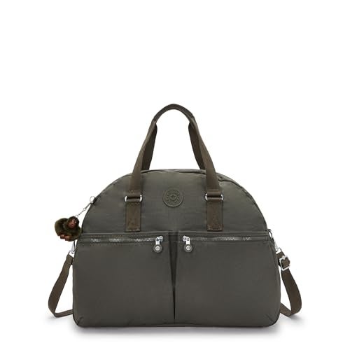 KIPLING KIPLING حقيبة كيبلينغ النسائية يوجينا، مصنوعة يدويًا، حزام كتف قابل للإزالة، جيوب خارجية، حقيبة دفل نايلون - Image 1