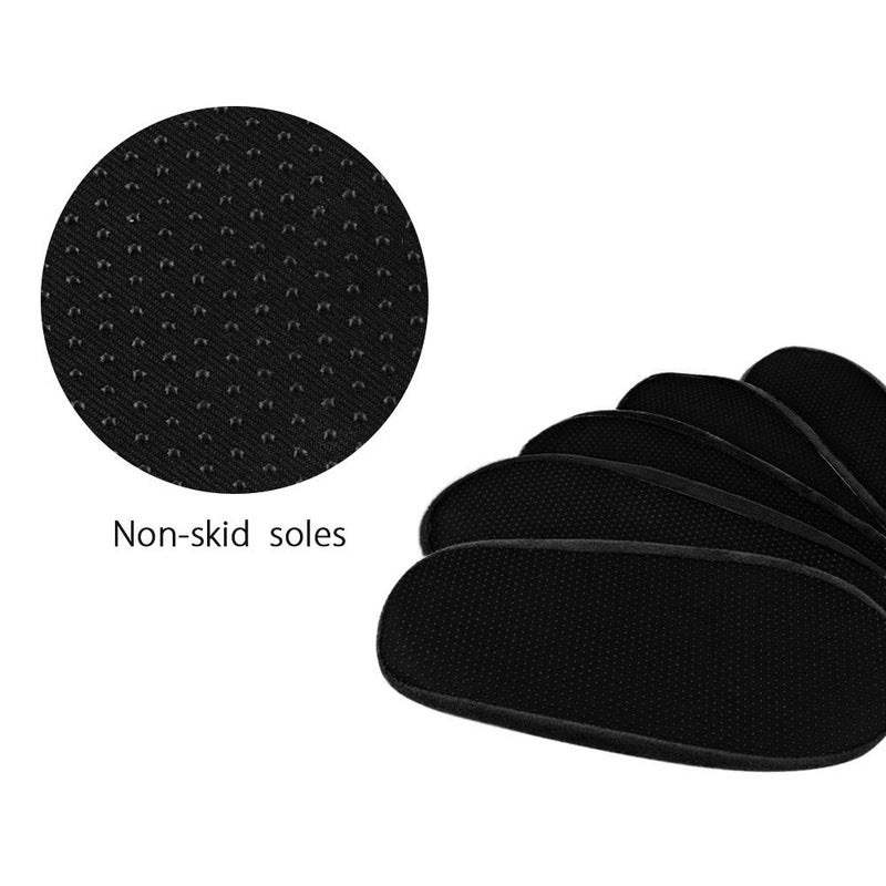 LAKE OF FIRE 5-Pair Reusable Shoe Covers, Non-Slip, Washable, and Thickened Boot Covers for Floor and Carpet Protection(5 Black) - Image 4
