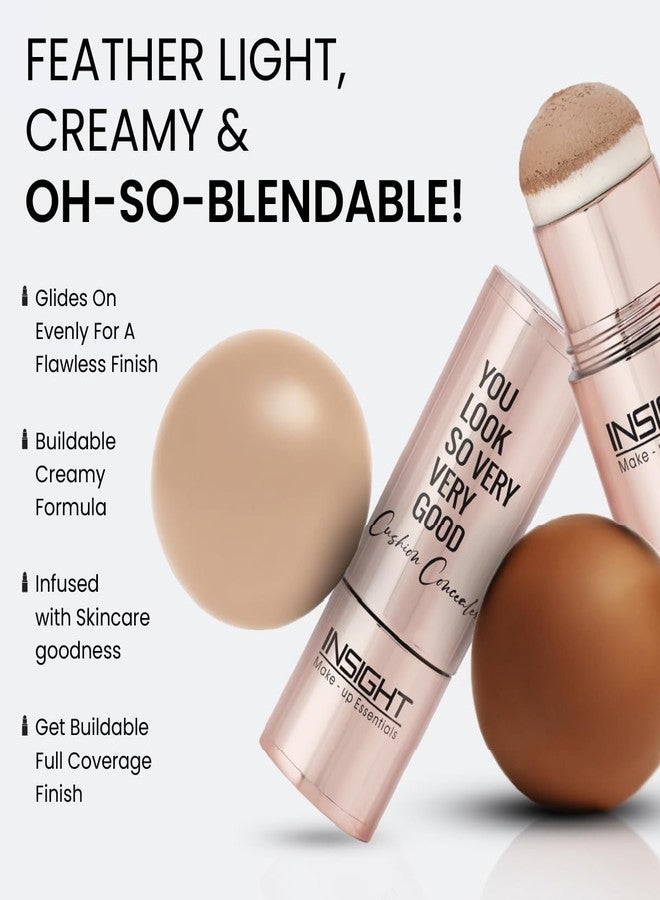 INSIGHT Cushion Concealer for Natural Flawless Finish | Vitamin E Infused | Featherlight, Buildable Coverage | Multipurpose & Travel-Friendly | Shade: Toasted Coconut, 3g - Image 3