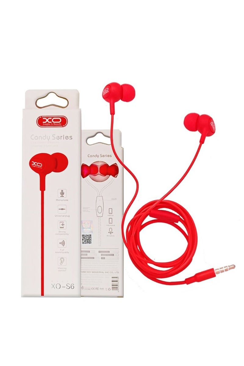 Stereo Xo S6 Earphone XO Candy Series Earphone S6