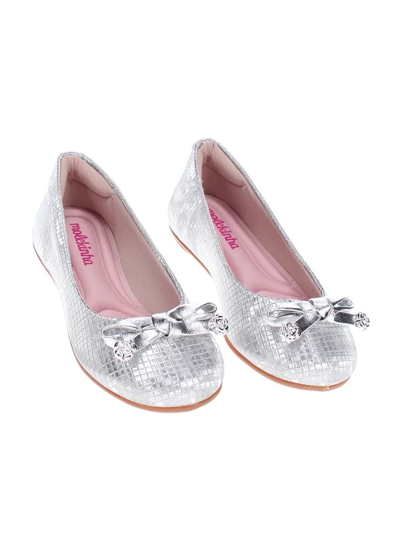 موليكينها Molekinha Junior Girls Ballerinas Silver | Made In Brazil