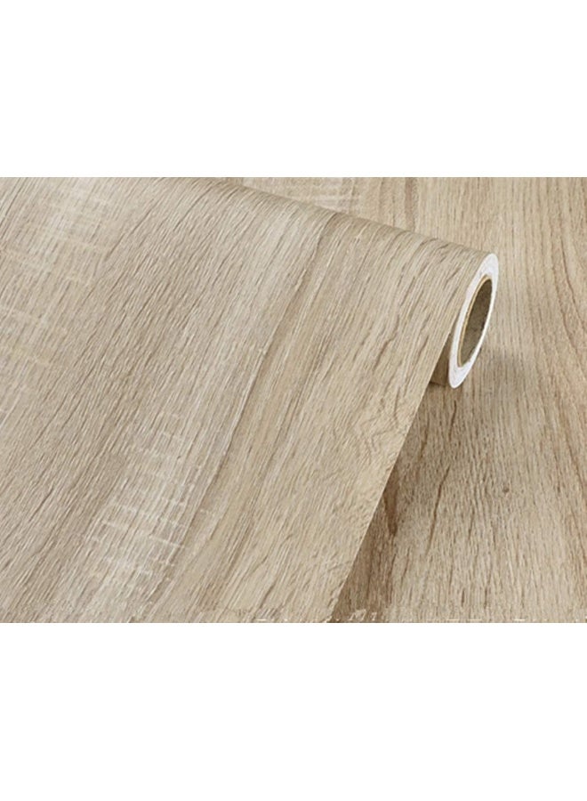 BPA ورق جدران بتصميم خشب البلوط الأصفر الفاتح القابل للإزالة واللصق من BPA® - Image 5