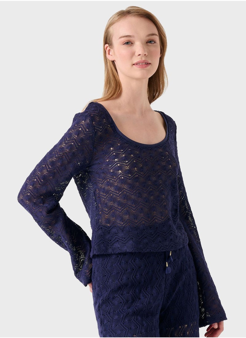 Jimmy Key Scoop Neck Top  - Image 4