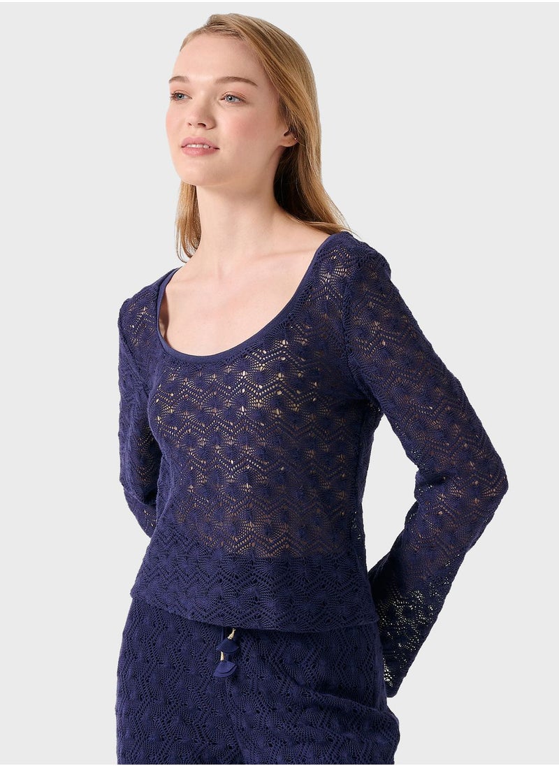 Jimmy Key Scoop Neck Top  - Image 5