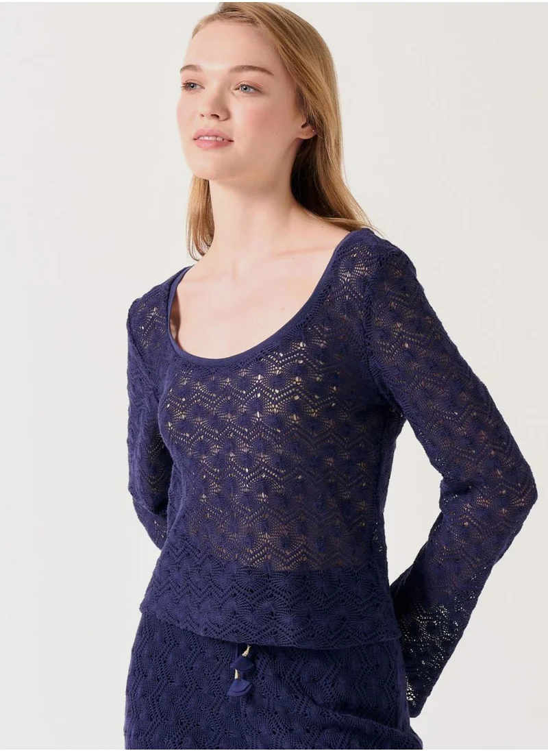 Jimmy Key Scoop Neck Top