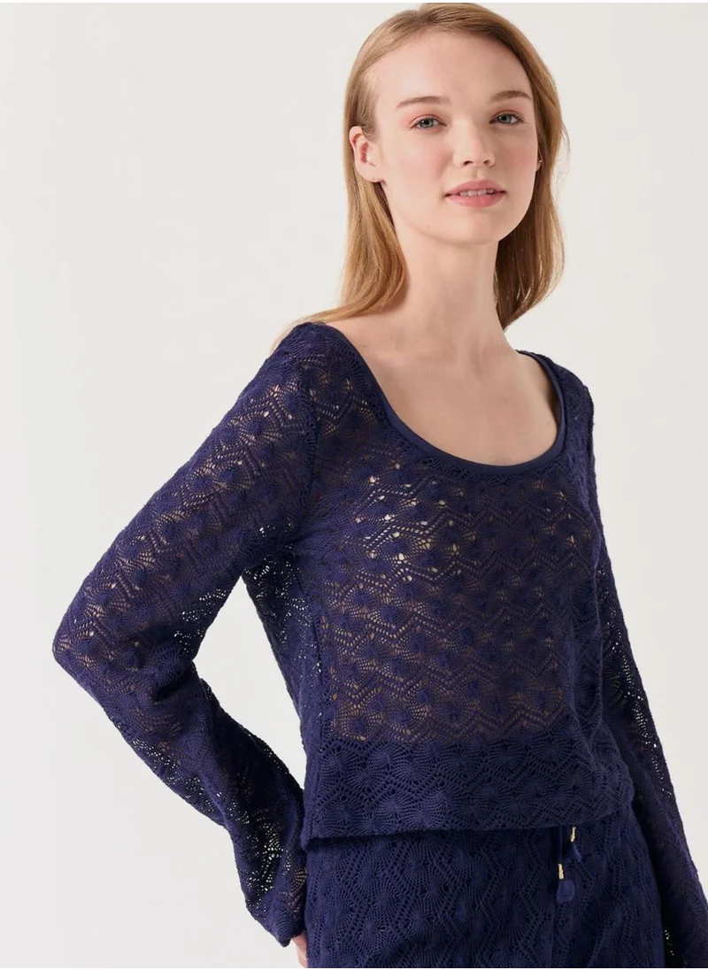 Jimmy Key Scoop Neck Top