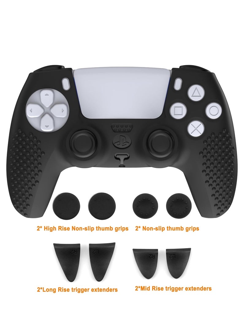 PS5 Controller Skin, Anti-Slip Thicken Silicone Protective Cover Case Perfectly Compatible with Playstation 5 Dualsense Controller Grip with 4 x Thumb Grip Caps  - Image 5