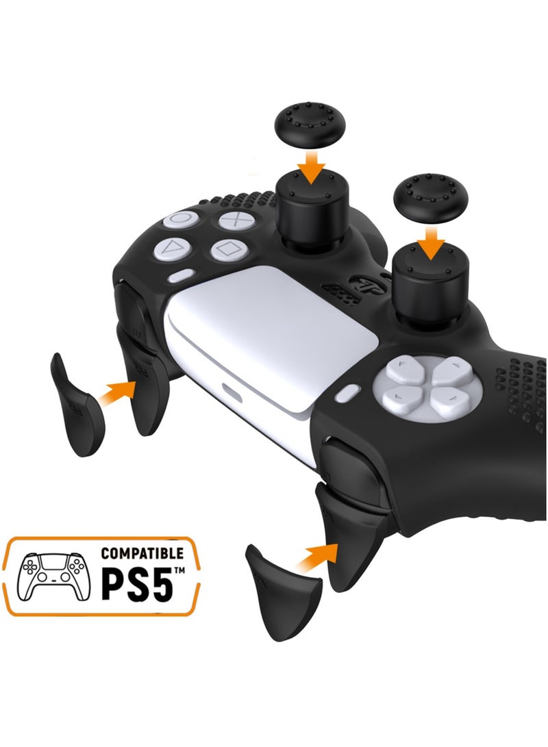 PS5 Controller Skin, Anti-Slip Thicken Silicone Protective Cover Case Perfectly Compatible with Playstation 5 Dualsense Controller Grip with 4 x Thumb Grip Caps  - Image 4