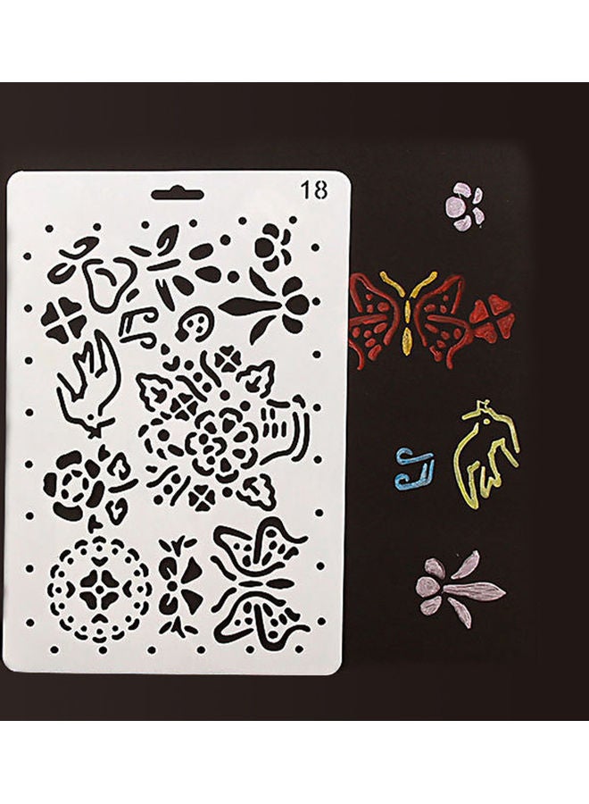 NIBEMINENT Multi-Functional Drawing Stencil White