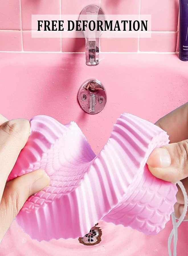 SIMESTICH Ultra Soft Exfoliating Bath Sponge - Magic Body Shower Sponge & Dead Skin Remover - Gentle, Painless Scrub for Adults, Kids & Pregnant Women Multi-Color Body Wash Sponge - Image 5