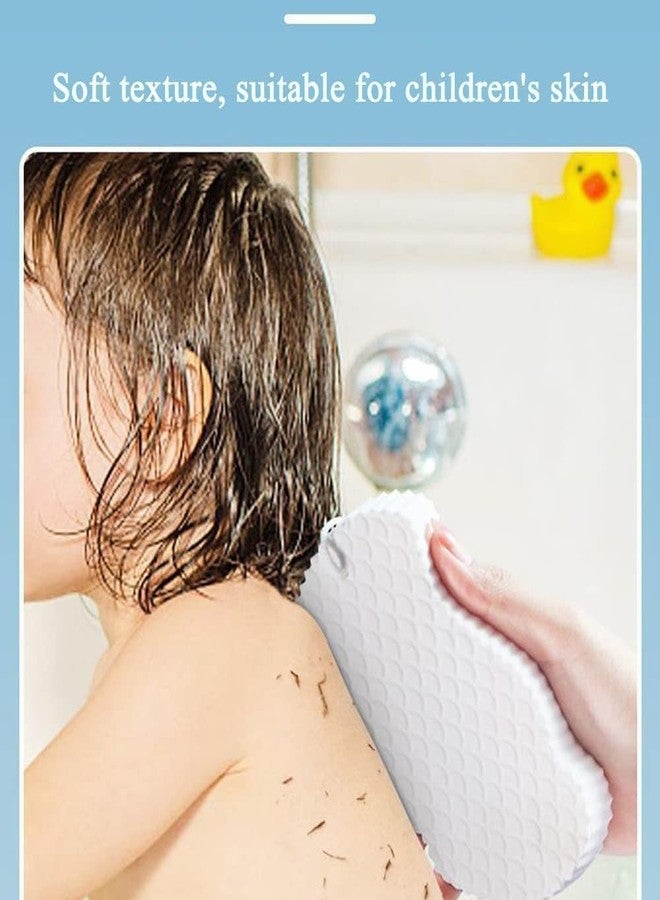 SIMESTICH Ultra Soft Exfoliating Bath Sponge - Magic Body Shower Sponge & Dead Skin Remover - Gentle, Painless Scrub for Adults, Kids & Pregnant Women Multi-Color Body Wash Sponge - Image 3
