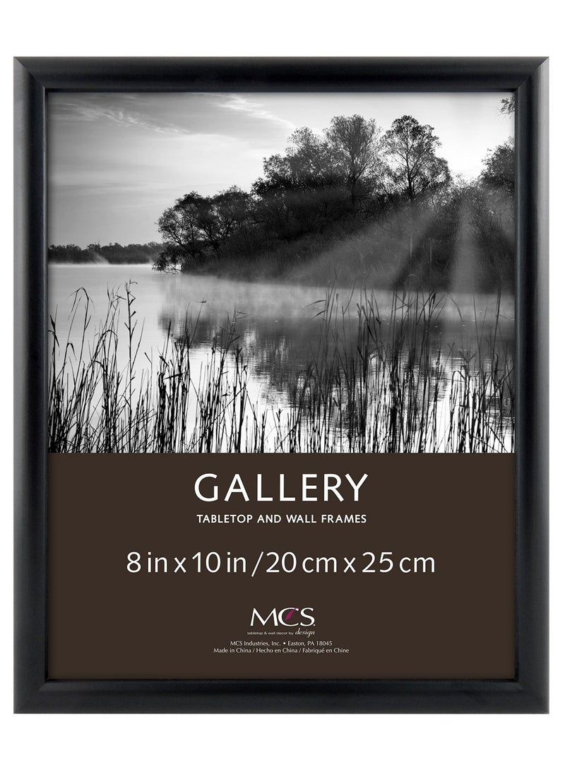 MCS MCS 8x10 Inch Bullnose Fashion Wood Picture Frame Black42307 