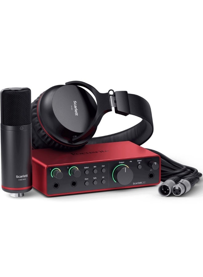 Scarlett Focusrite Scarlett2I2-S-4 Studio 4th Gen Recording Bundle - Image 1