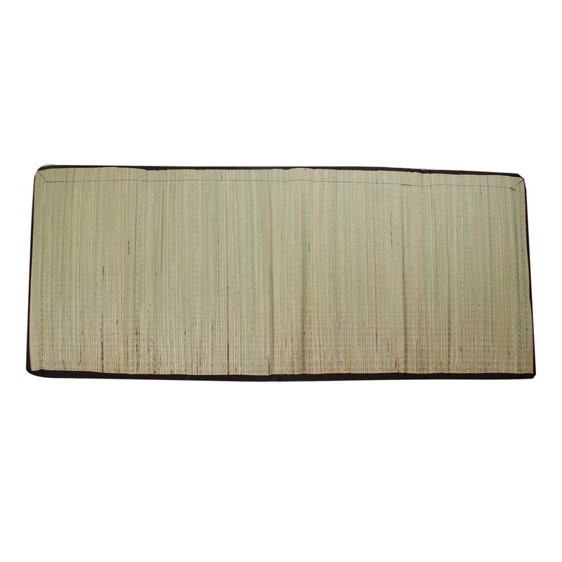 Future Lifestyle Foldable Cushion Mat Korai River Grass 5 X 6 ft Fabric Brown Cotton with 18 MM Soft Foam 23 Density Portable Mattress - Image 3