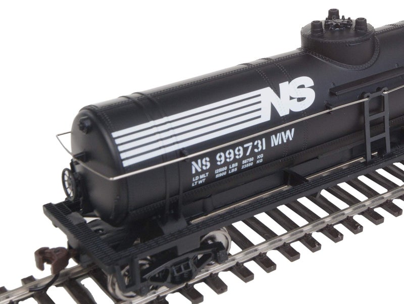 Walthers Trainline Tank Car-Ready to Run-Norfolk Southern (Black, White) 931-1447 HO Scale Model Railroad - Freight Model - Image 2