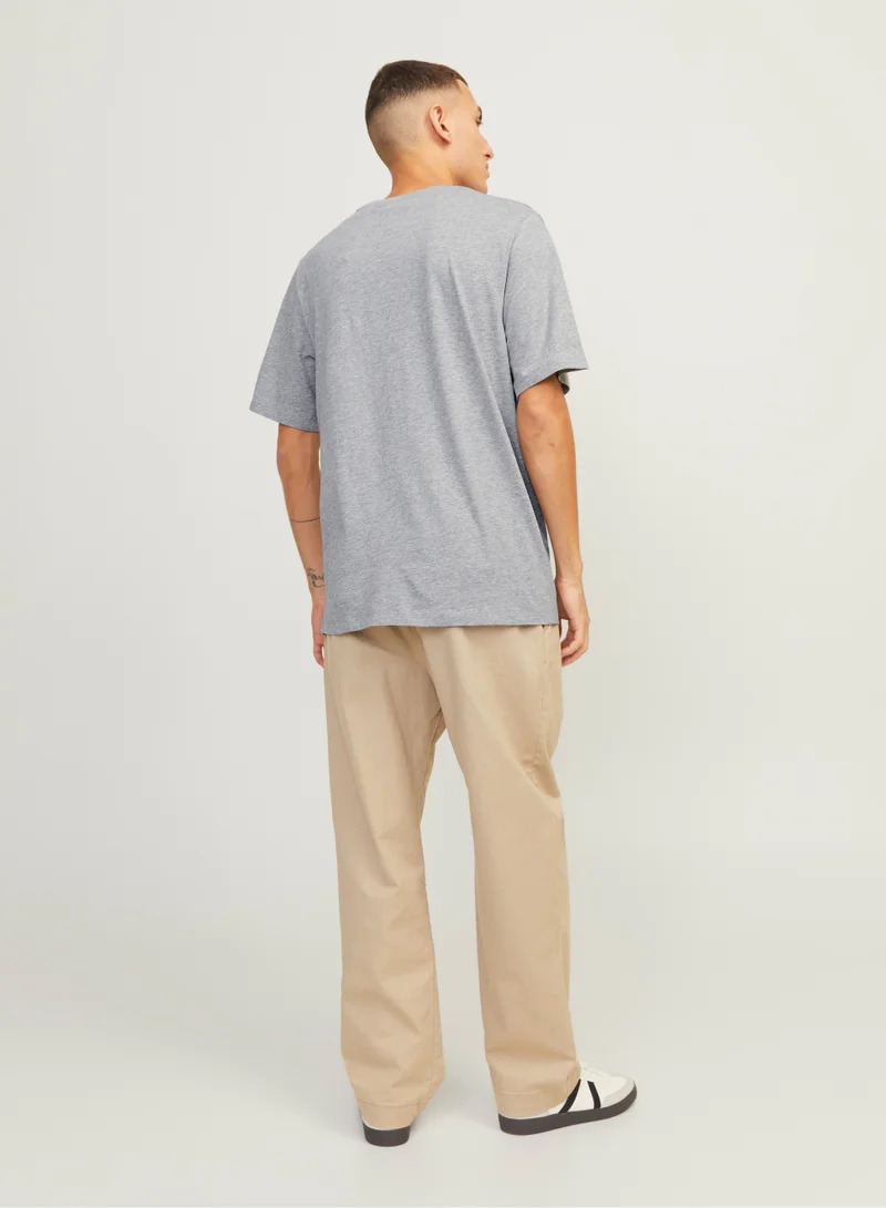 جاك اند جونز Graphic Crew Neck T-Shirt