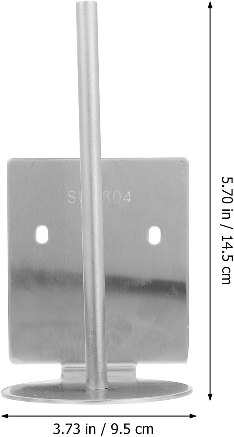 Stainless Tissue Storage Stand and Kitchen Cling Wrap Holder, 14.5cm Punch-Free Wall-Mounted Roll Paper Rack for Bathroom and Kitchen Organization - Image 2