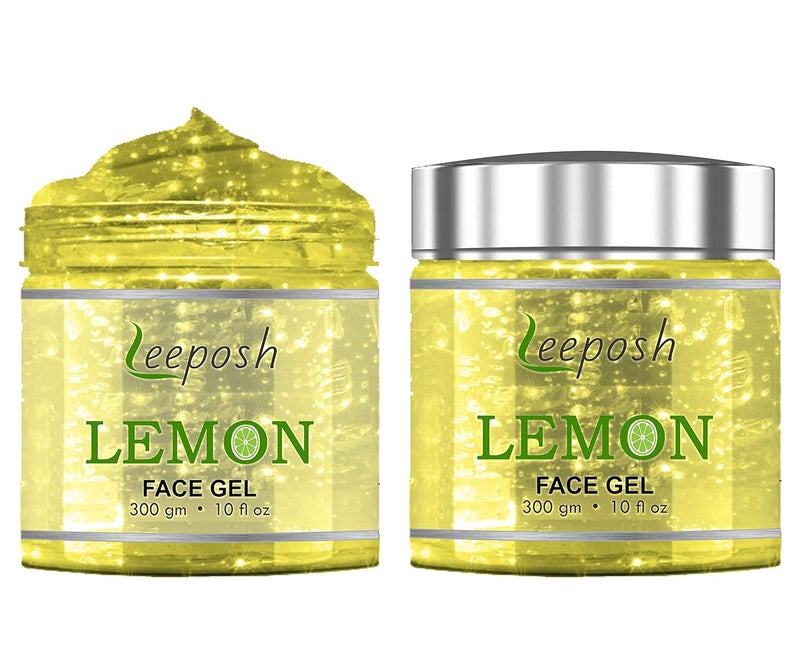 Leeposh Lemon Gel Lemon Vitamin C Gel skin Glow Lightening 300 gm best for Acne Clear skin Lightening - Image 1