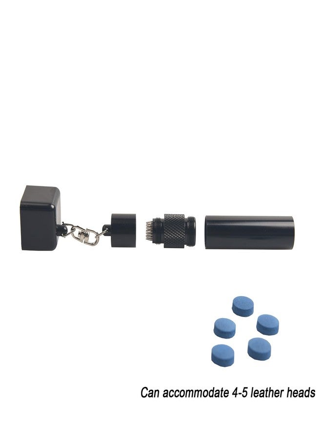 LAKE OF FIRE 3-in-1 Snooker/Pool Cue Tip Shaper with Repair Tool, Cue Tip Storage, and Billiard Chalk Holder(Black) - Image 5