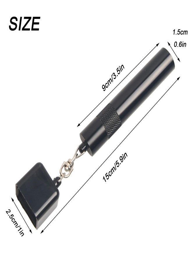 LAKE OF FIRE 3-in-1 Snooker/Pool Cue Tip Shaper with Repair Tool, Cue Tip Storage, and Billiard Chalk Holder(Black) - Image 2