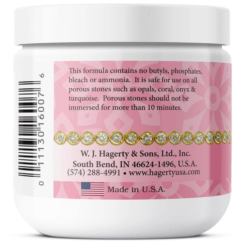 Hagerty Jewel Clean Jewelry Cleaner, 7 oz with Dipping Basket and Brush, Gently Cleans Diamonds, Precious Stones, Gold and Platinum, Ammonia-Free and Fragrance-Free Formula - Image 3