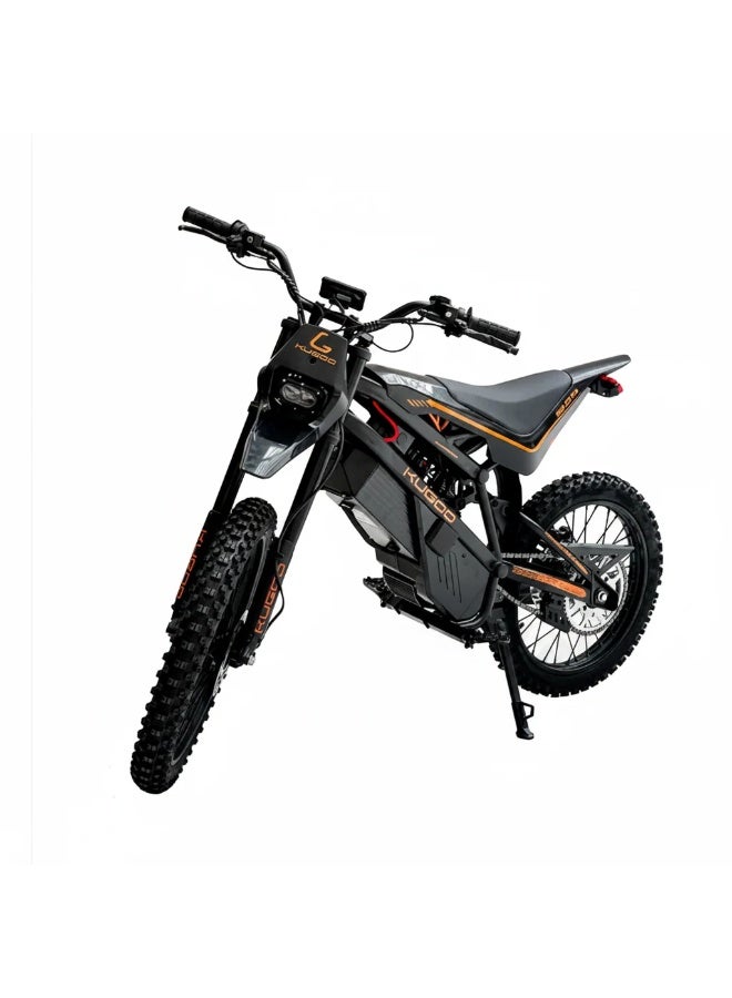 Kugoo Wish02 Pro Black Edition Electric Dirt Bike 2500W Powerful Motor, 70KM/H Max Speed 50,60KM Range Heavy Duty Frame Off Road Tires, Black - Image 1