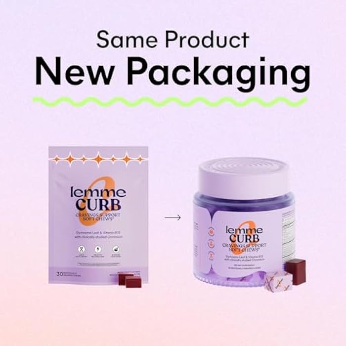 Lemme Curb Cravings Soft Chews - Manage Appetite, Support Metabolism & Lean Body w/Clinically Studied Chromium, Gymnema & B12 for Healthy Weight Management, Mixed Berry - Image 2