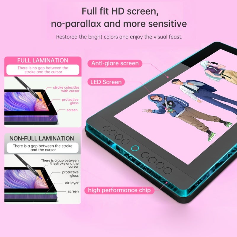 بوستو لوحة رسم جرافيك محمولة BOSTO BT-13HDK مقاس 13.3 بوصة بشاشة عرض H-IPS LED  
لوحة رسم فنية رقمية بمستوى ضغط 8192  
تقنية سلبية مع 8 مفاتيح اختصارات قابلة للتخصيص  
متوافقة مع نظام ويندوز - Image 4