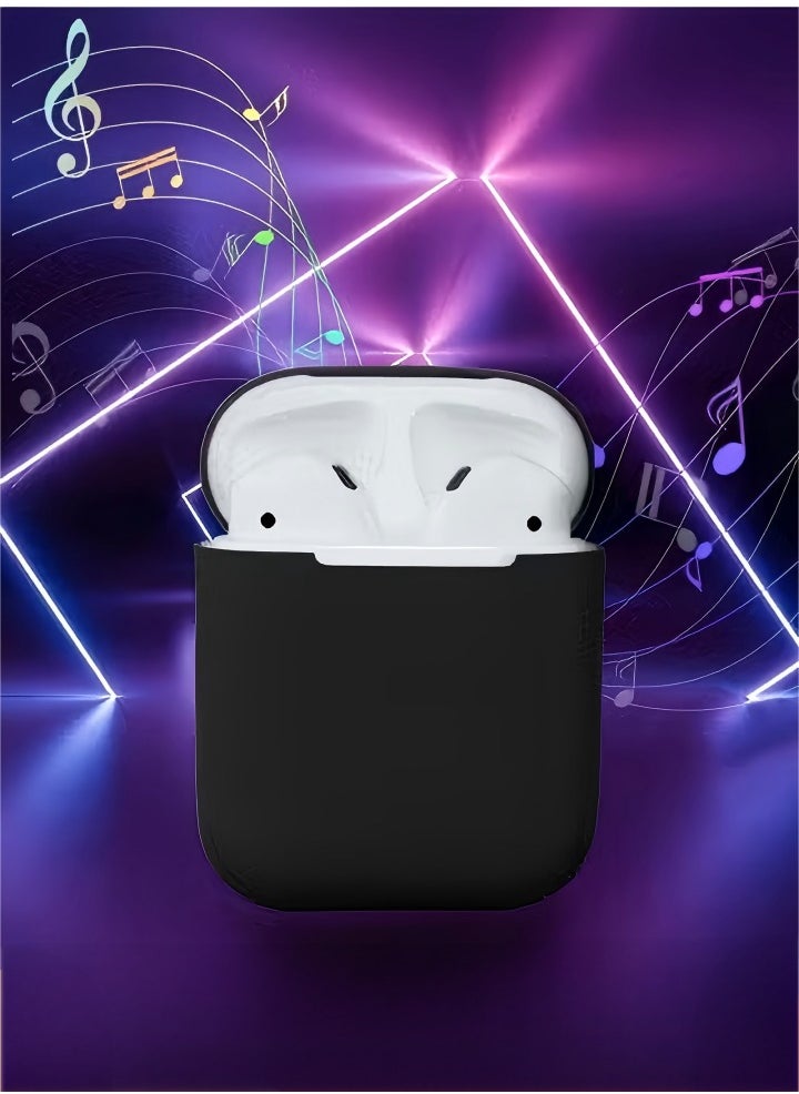 Generic Bluetooth Earphone Silicone Case Cover, Anti-Shock Protector With Portable Hook For Apple AirPods 1 and 2  - Image 1