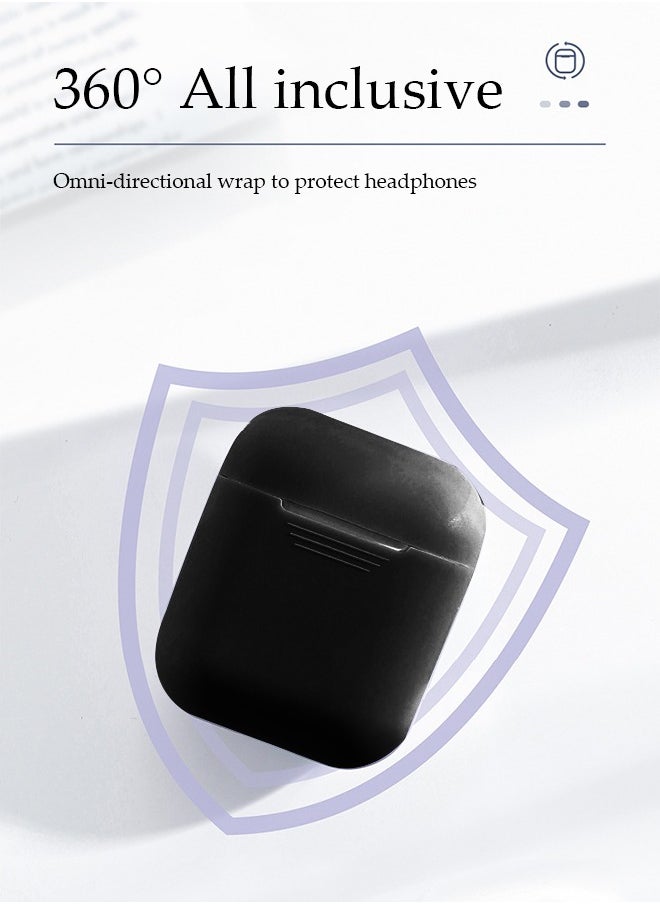Generic Bluetooth Earphone Silicone Case Cover, Anti-Shock Protector With Portable Hook For Apple AirPods 1 and 2  - Image 5