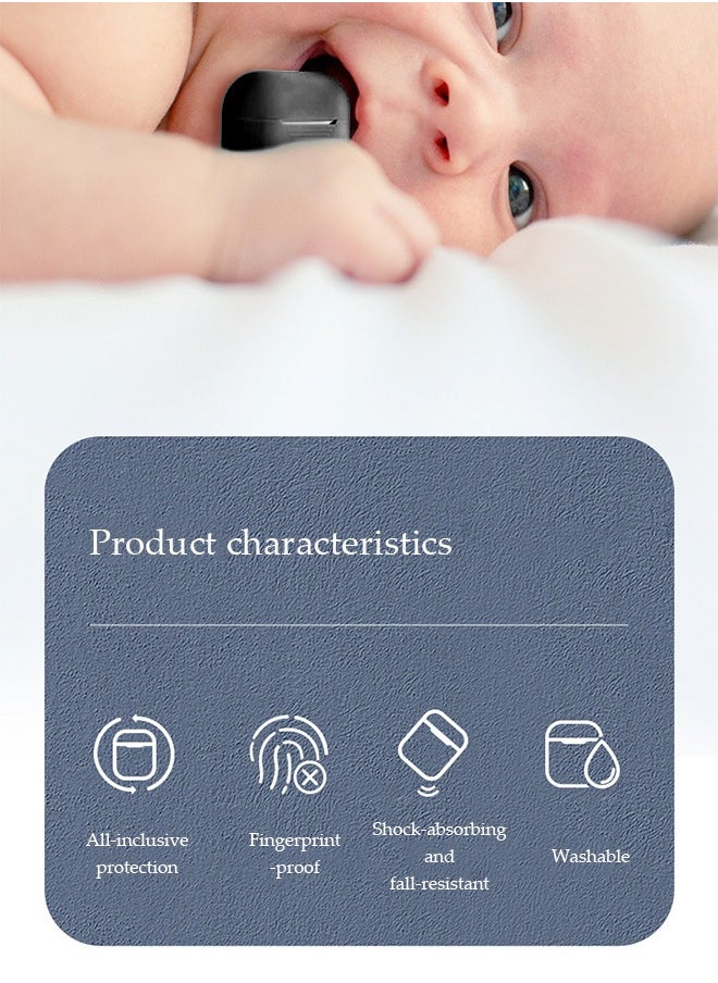 Generic Bluetooth Earphone Silicone Case Cover, Anti-Shock Protector With Portable Hook For Apple AirPods 1 and 2  - Image 4
