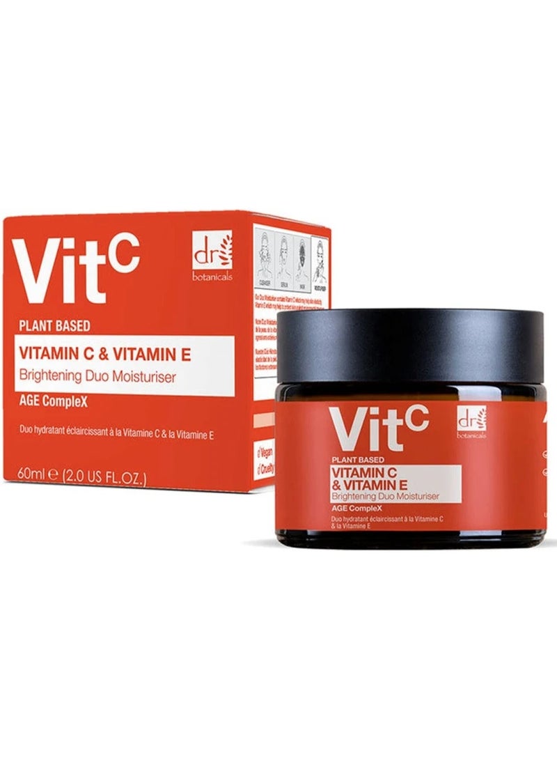 DR BOTANICALS Dr. Botanicals VitC Vitamin C & Vitamin E Brightening Duo Moisturizer 60ml - Image 1