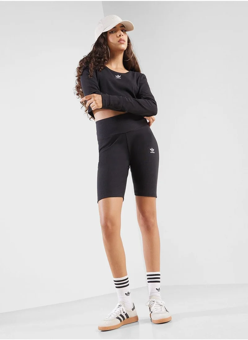 adidas Originals Essentail Ribbed Cropped Top