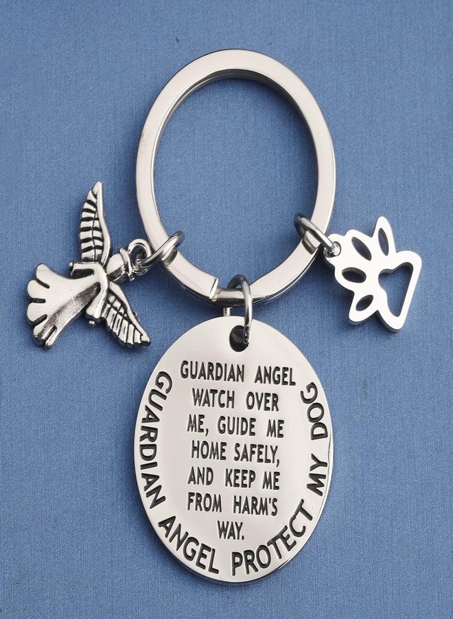 MYOSPARK Guardian Angel Protect My Dog Pet Protection Stainless Steel Pendant Collar Charm (Dog protection tag) - Image 3