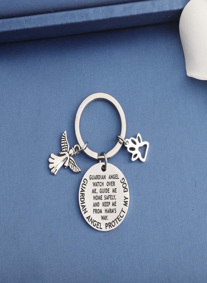 MYOSPARK Guardian Angel Protect My Dog Pet Protection Stainless Steel Pendant Collar Charm (Dog protection tag) - Image 2