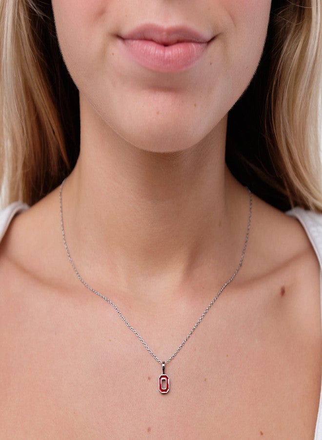 Stone Armory Ohio State Buckeyes Gifts Women - Dainty Block O Stud Earring and Necklace Set - Hypoallergenic Stainless Steel Jewelry for Women - Buckeye Jewelry and Ohio State Gifts - Image 3