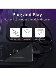 KASTWAVE Wireless CarPlay & Android Auto Adapter - Plug and Play for AirPlay Image & Android Image, CarPlay Al Box  - Image 3