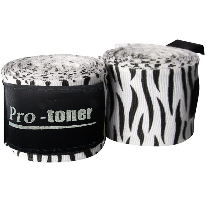 Protoner MMA Zebra Design Hand Wraps, 3 Meters - Image 5