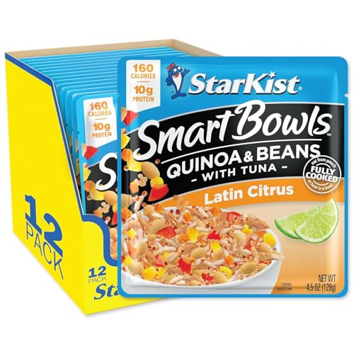 StarKist Smart Bowls Latin Citrus, 4.5 oz Pouch (Pack of 12) – Features Quinoa & Beans with Wild Caught Tuna - Image 1